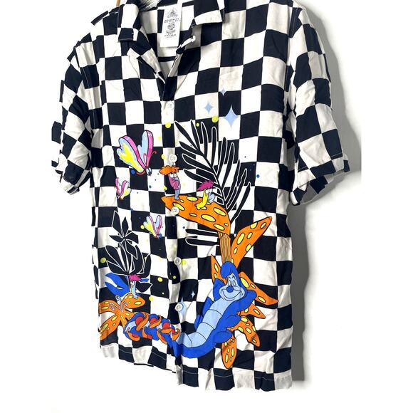 Disney Parks Alice in Wonderland Caterpillar Camp Shirt XS - Picture 3 of 6